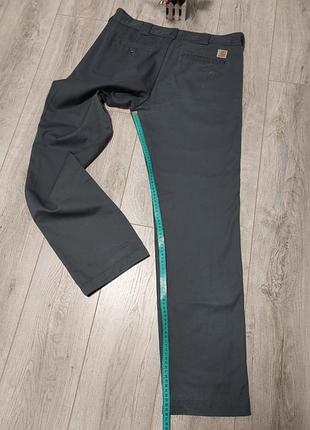 Сірі брюки carhartt wip. 8