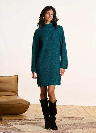 Платье- туника изумрудного цвета