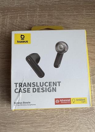 Навушники бездротові baseus bowie e5 tws нові