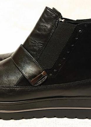 Женские кожаные ботинки mida 38 39 кожа замша демисезонные деми утепленные