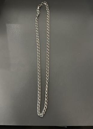 Ланцюжок із срібла з плетінням бісмарк.