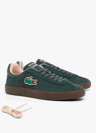 Кеди lacoste, кросівки lacoste baseshot , women's baseshot suede sneakers, 49sfa0050