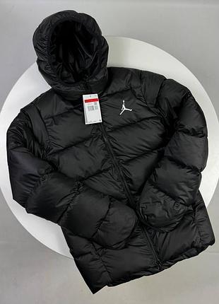 Мужская зимняя куртка пуховик jordan essential puffer jacket черная