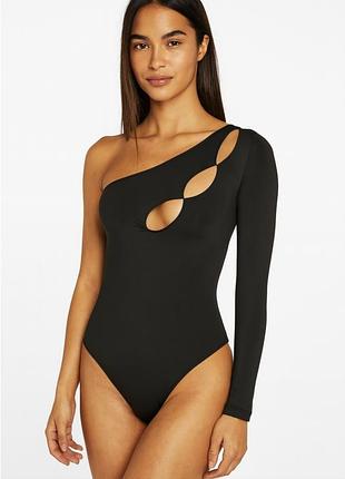 Боді один рукав hunkemöller p.o.p. fly ls body caviar m