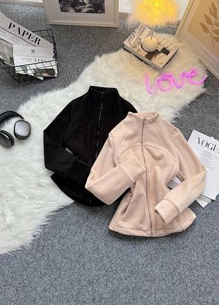 Жіноча флісова кота на блискавці