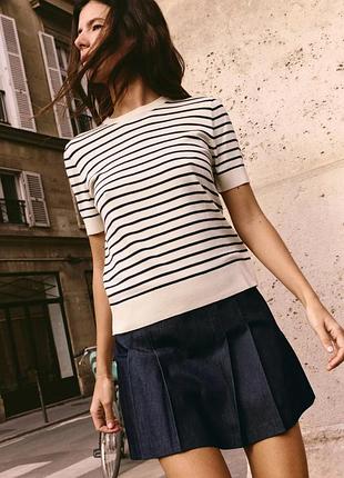 Смугастий топ джемпер zara