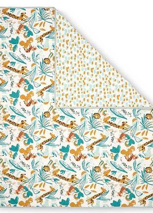 Стеганное одеяло "run wild " от британского бренда tutti bambini. коллекция run wild наполнит детскую яркой и