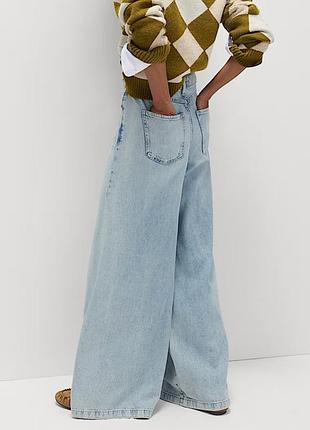 Джинсы палаццо голубого цвета от m&amp;s