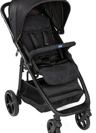 Коляска дитяча прогулянкова коляска chicco multiride ( чорна )