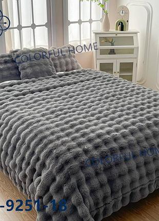 Плед із штучного хутра «шиншила»