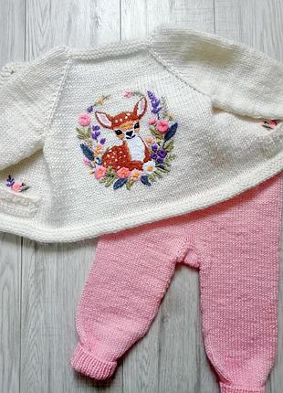 Теплий костюм для дівчинки