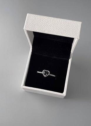 Каблучка pandora «чорне сяйво серця» s925 ale