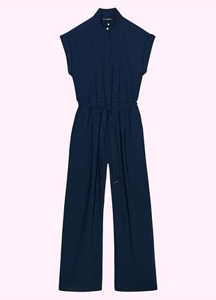 Комбінезон жіночий брючний кюлотами zara l синій