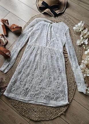 Кружевная туника прозрачная пляжная atmosphere