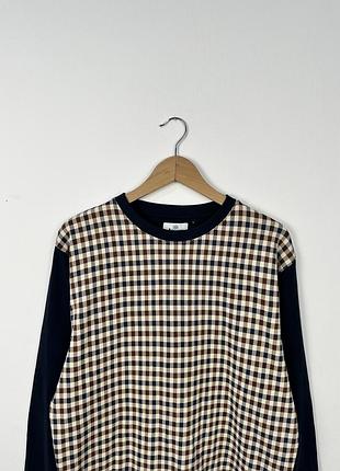 Aquascutum active check print sweatshirt jumper l gingham кофта світшот 3