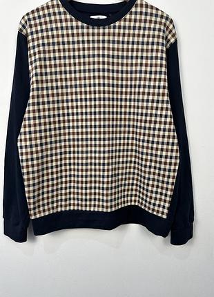 Aquascutum active check print sweatshirt jumper l gingham кофта світшот 4