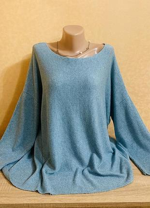 Розпродаж / фактурний італійський джемпер у складі вовна