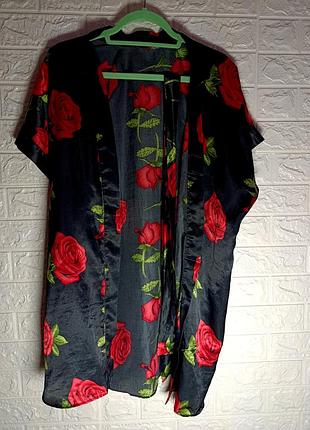Халат женский с розами