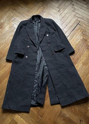 Вінтажне довге пальто first avenue (кашемір/вовна)