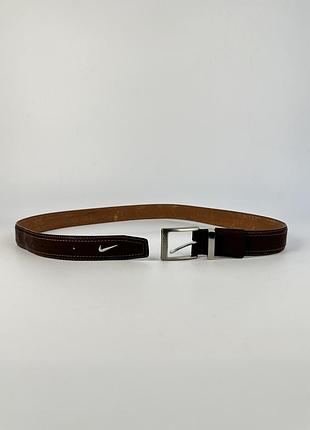 Nike vintage belt y2k 90s ремінь шкіряний