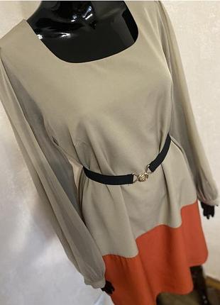 ❤️комбінована сукня з шифону❤️