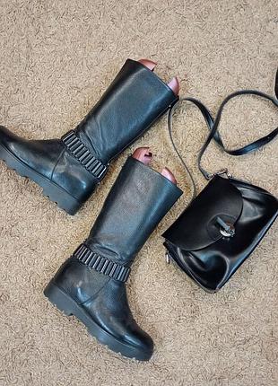 Сапоги итальянские люкс-класса из натуральной кожи albano