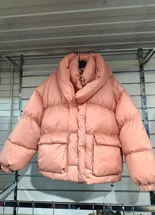 Пуфер женский ook очень теплый, капюшон съемный, снизу на фиксаторах