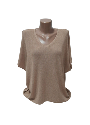 Туніка футболка жіноча святкова оверсайз deep pink бежева