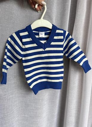 Светр вʼязаний для дівчинки 9-12 міс 74/80рр