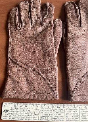 Перчатки женские кожаные