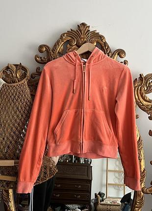Велюрова кофта juicy couture зіп худі sport y2k