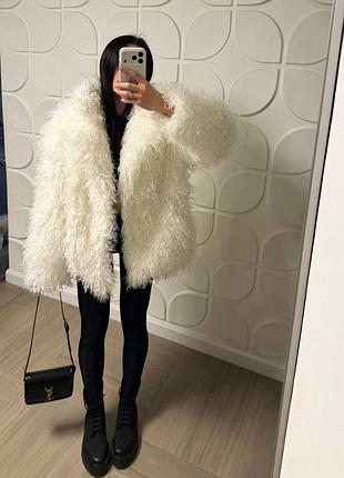 Еко шуба жіноча лама