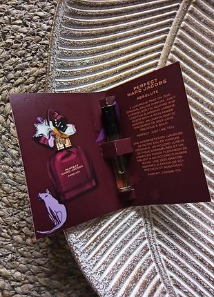 ❤️marc jacobs perfect absolute парфумована вода для жінок новинка 2025 року пробник, жіночі парфуми