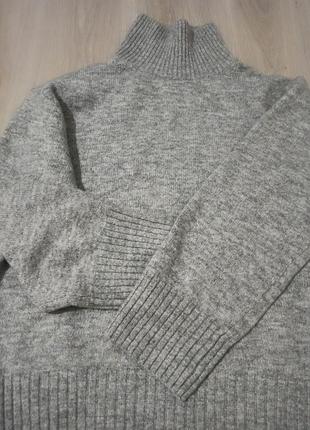 Серый свитер от h&amp;м размер l, новый с бирками
