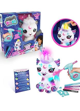 Набор для творчества canal toys airbrush plush единорог космик с сияющим рогом