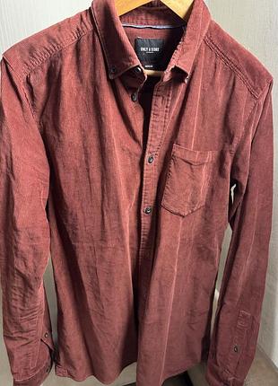 Only&sons сорочка мікровільвет regular нова оригінал 2