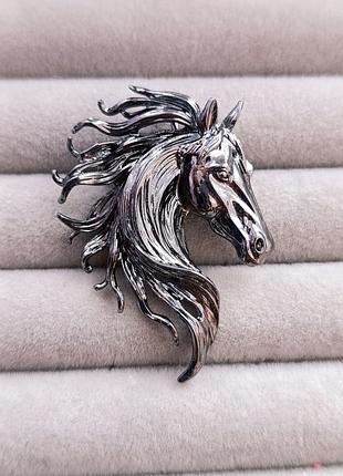 Брошь - кулон лошадь 🐴 символ года