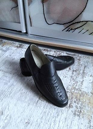 Мега зручні, м'які туфлі, лофери із натуральної шкіри, 44-44,5, real lather,  великобританія