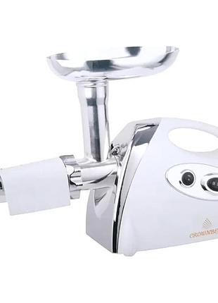 Мясорубка электрическая crownberg cb-4213 с насадкой для томата, 2500 вт
