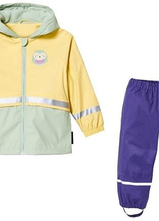 Костюм дождевик, грязеприфф на флисе lupilu 86-92, 110-116р