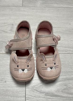 Дитячі капці для дому , садочку graceland зайчики