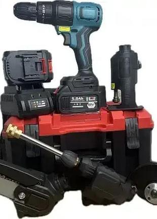 Набор электроинструментов в чемодане 9в1