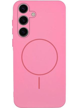 Чехол silicone cover lakshmi full camera (aa) with magfit для samsung galaxy s24+ розовый / light pink