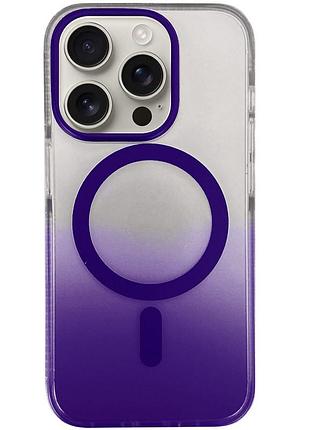 Чехол tpu+pc phantom with magsafe для apple iphone 13 pro (6.1") purple