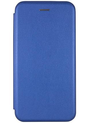 Кожаный чехол-книжка classy для samsung galaxy a10s синий