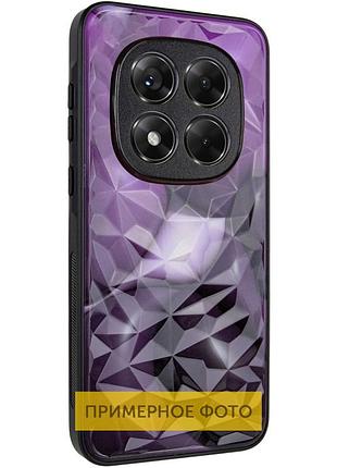 Tpu+pc чехол prisma bubblegum для xiaomi redmi note 14 4g (int. version) 3d purple
