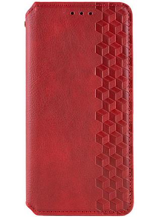 Кожаный чехол-книжка getman cubic (pu) для google pixel 6 pro красный