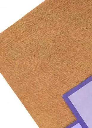 Персиковая простынь махровая на резинке с наволочками anisa (220х240+30 см)