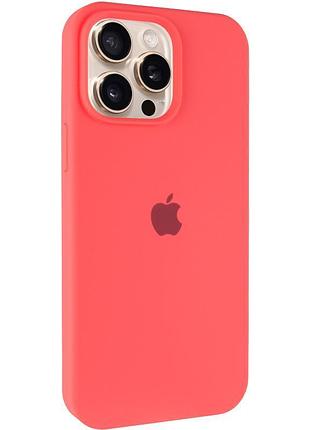 Чехол silicone case full protective (aa) для apple iphone 14 pro (6.1") арбузный / watermelon red