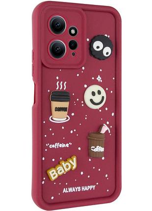 Чехол tpu toys case для xiaomi redmi note 12 4g red / always happy